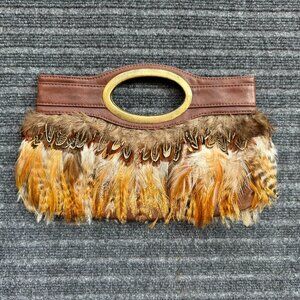 LIKE NEW! Gorgeous Feather Purse